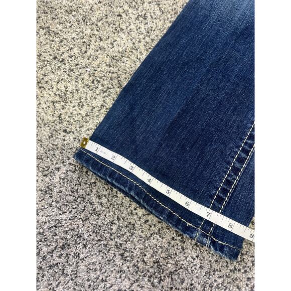 Ariat Mid-Rise Embroidered Bootcut Dark Denim Jeans, Women's 26S Western Cowgirl - Picture 9 of 11